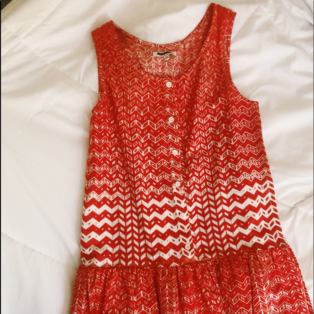 ✨JCREW Red and white dress - worn once ✨